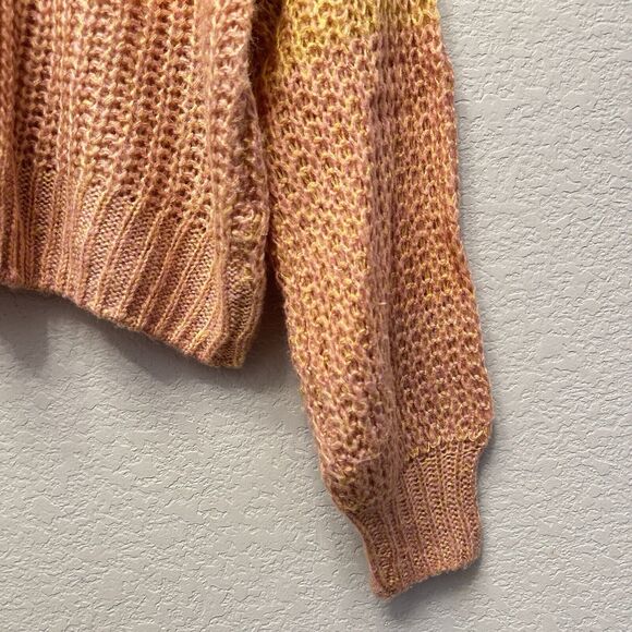 Wild Fable Womens Pullover Sweater Size Large‎ Multicolor Open Knit Long Sleeves - Picture 6 of 11